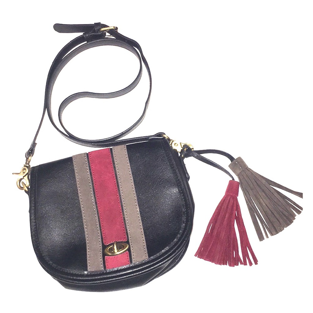 DREAM CONTROL black small striped saddlebag